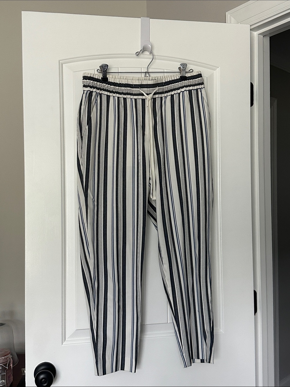 Striped Drawstring Pants - Picture 2 of 3